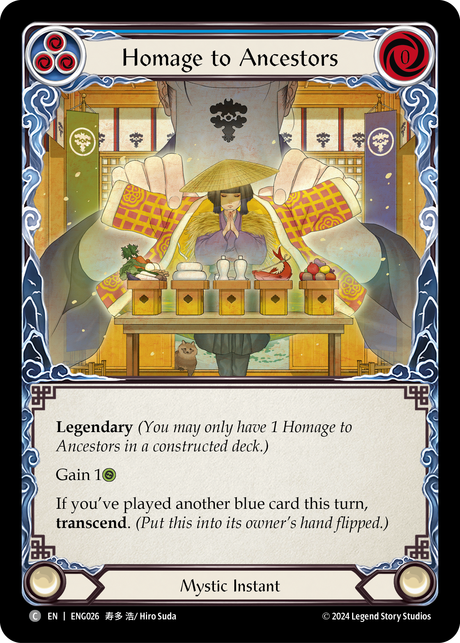 Homage to Ancestors [ENG026] (Part the Mistveil Enigma Blitz Deck) | Total Play