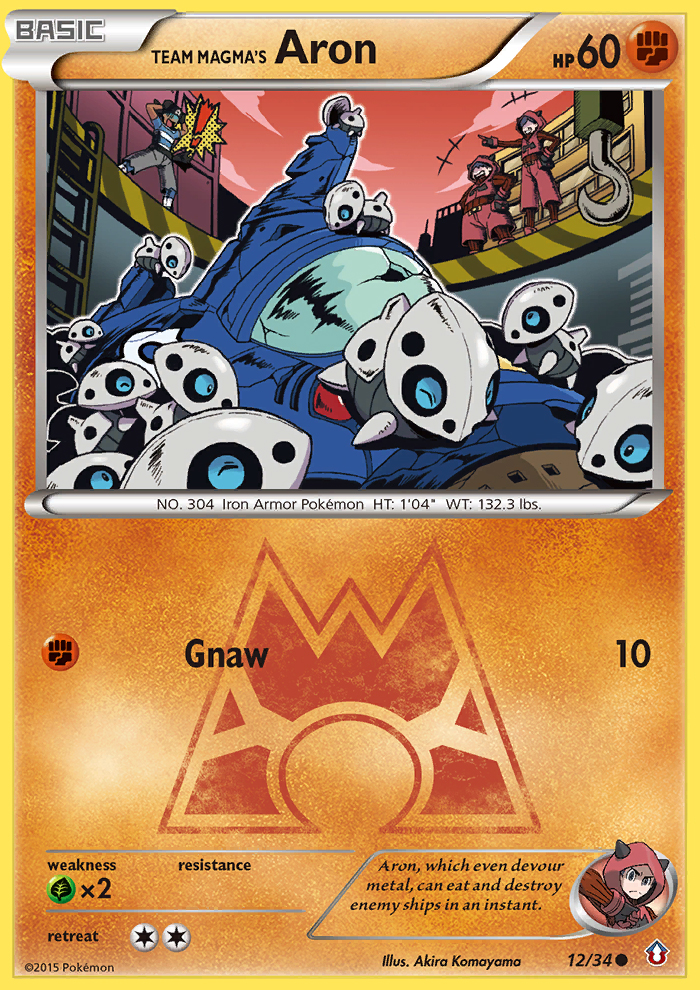 Team Magma's Aron (12/34) [XY: Double Crisis] | Total Play