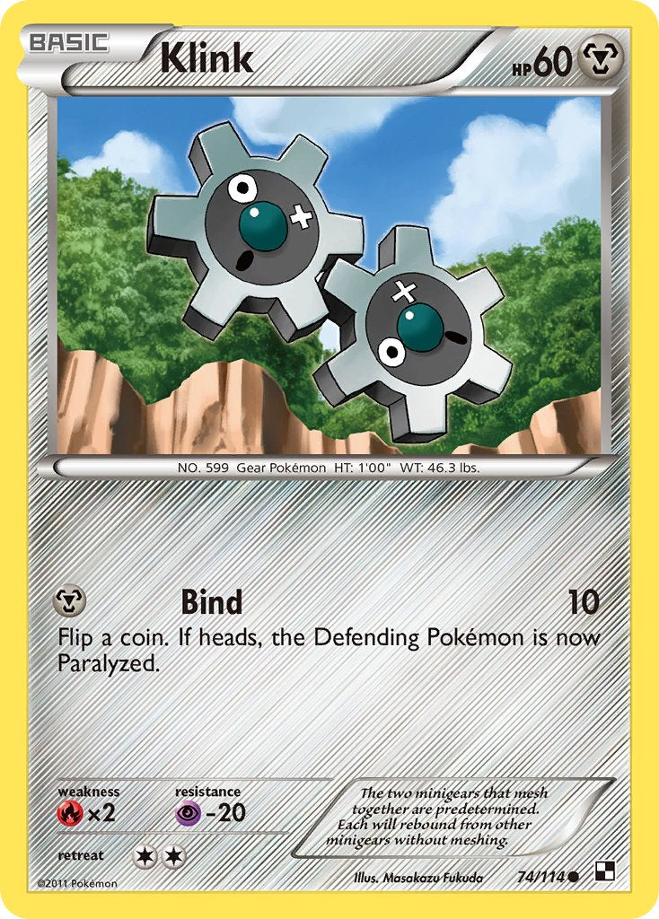 Klink (74/114) (Cracked Ice Holo) (Blister Exclusive) [Black & White: Base Set] | Total Play