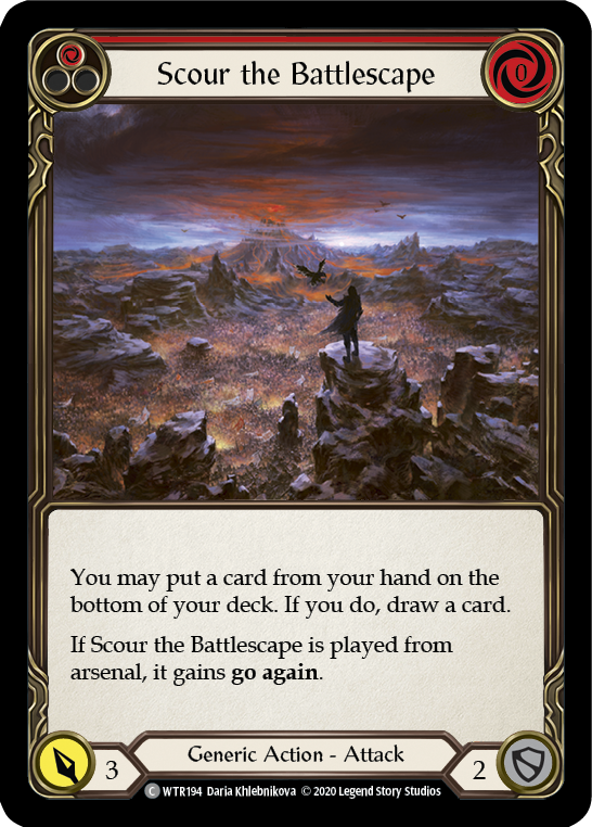 Scour the Battlescape (Red) [U-WTR194] (Welcome to Rathe Unlimited)  Unlimited Normal | Total Play