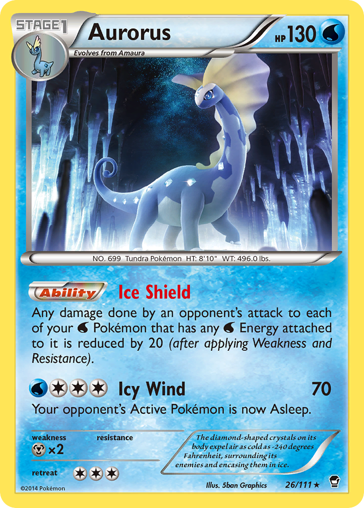 Aurorus (26/111) [XY: Furious Fists] | Total Play