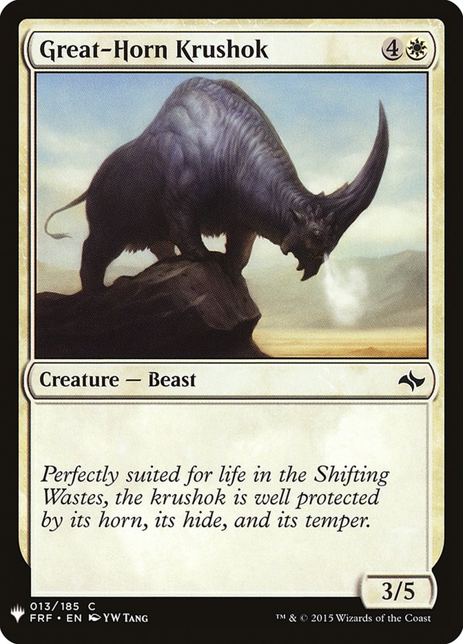 Great-Horn Krushok [Mystery Booster] | Total Play