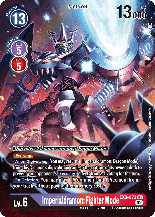 Imperialdramon: Fighter Mode [EX3-073] (Alternate Art) [Draconic Roar] | Total Play