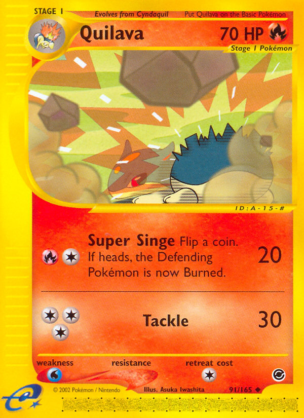 Quilava (91/165) [Expedition: Base Set] | Total Play