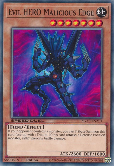 Evil HERO Malicious Edge [SGX3-ENA01] Common | Total Play