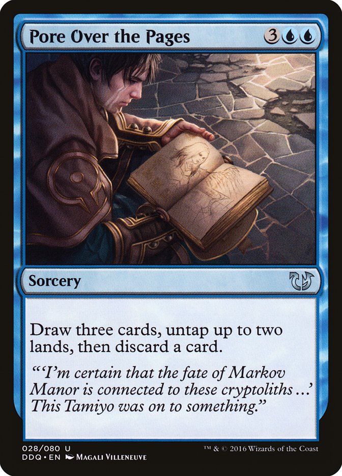 Pore Over the Pages [Duel Decks: Blessed vs. Cursed] | Total Play