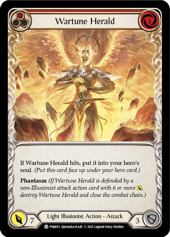Wartune Herald (Red) [PSM013] (Monarch Prism Blitz Deck) | Total Play