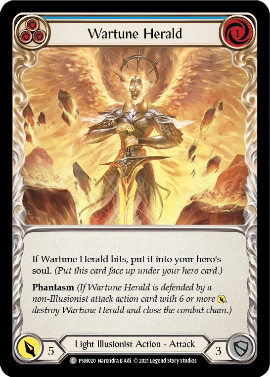 Wartune Herald (Blue) [PSM020] (Monarch Prism Blitz Deck) | Total Play