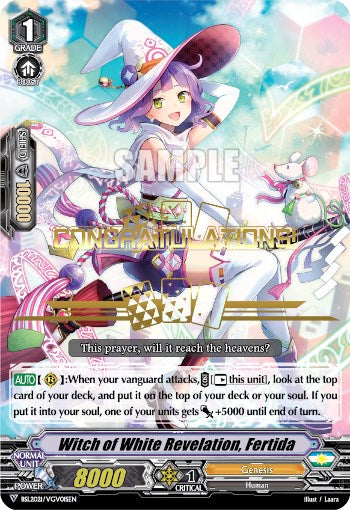 Witch of White Revelation, Fertida (Hot Stamped) (BSL2021/VGV01SEN) [Bushiroad Event Cards] | Total Play