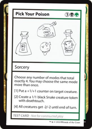 Pick Your Poison (2021 Edition) [Mystery Booster Playtest Cards] | Total Play