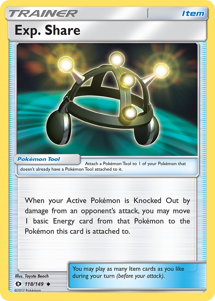 Exp. Share (118/149) [Sun & Moon: Base Set] | Total Play