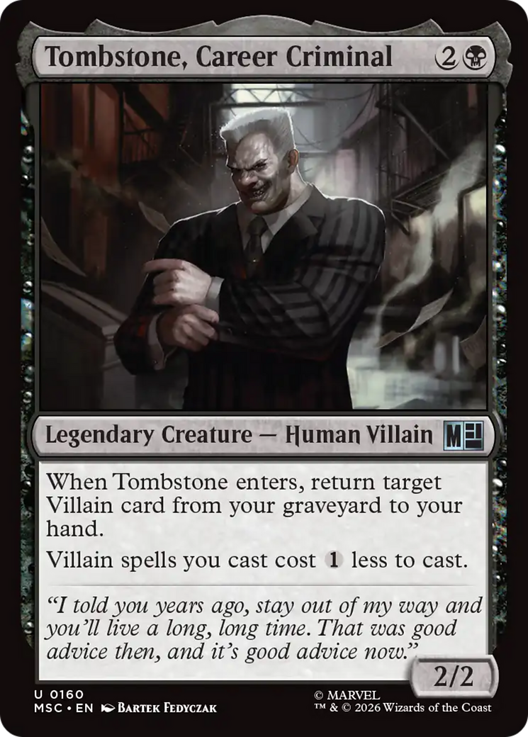 Tombstone, Career Criminal (0160) [Marvel Super Heroes Commander] | Total Play