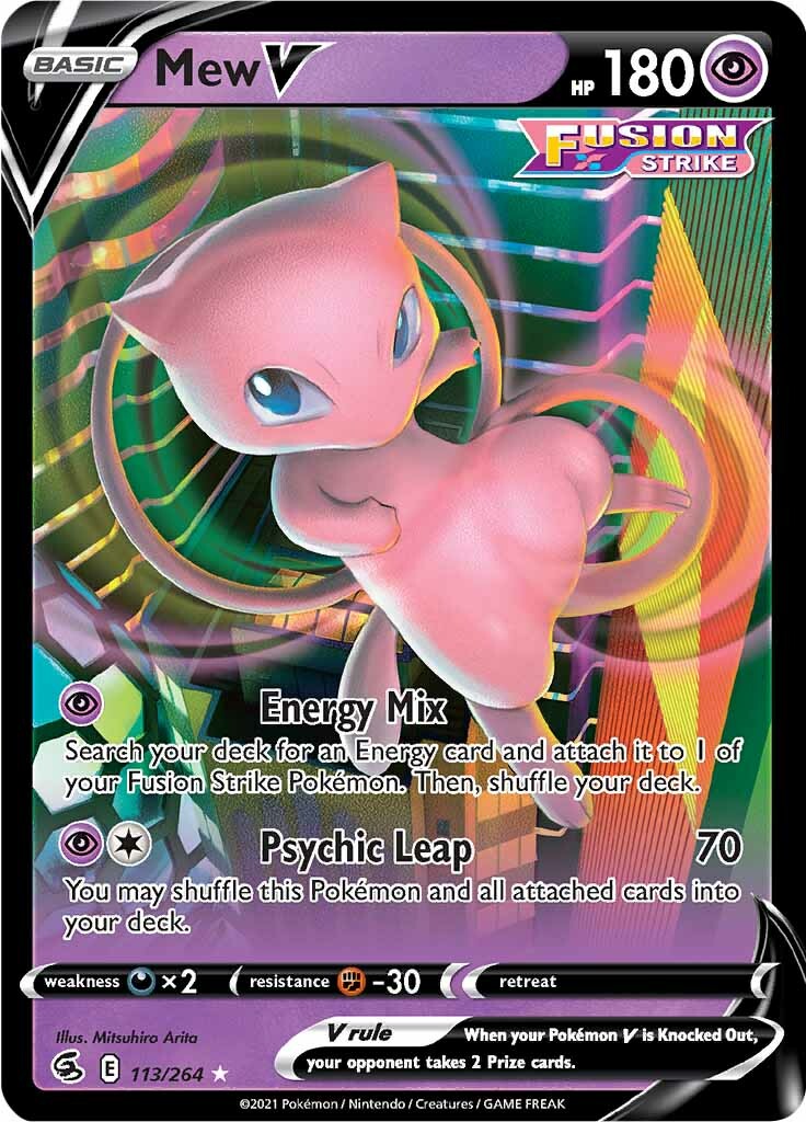 Mew V (113/264) [Sword & Shield: Fusion Strike] | Total Play