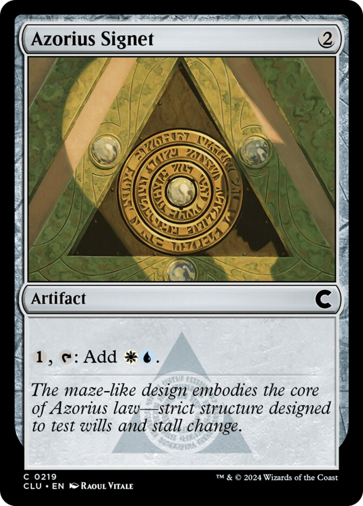 Azorius Signet [Ravnica: Clue Edition] | Total Play