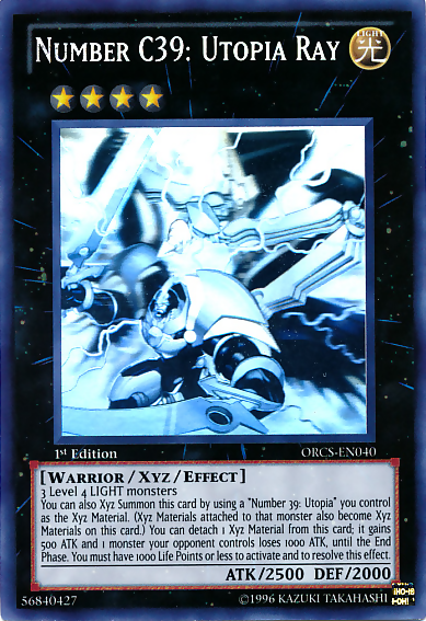 Number C39: Utopia Ray [ORCS-EN040] Ghost Rare | Total Play