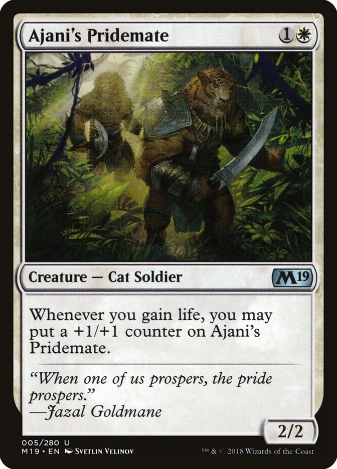 Ajani's Pridemate [Core Set 2019] | Total Play