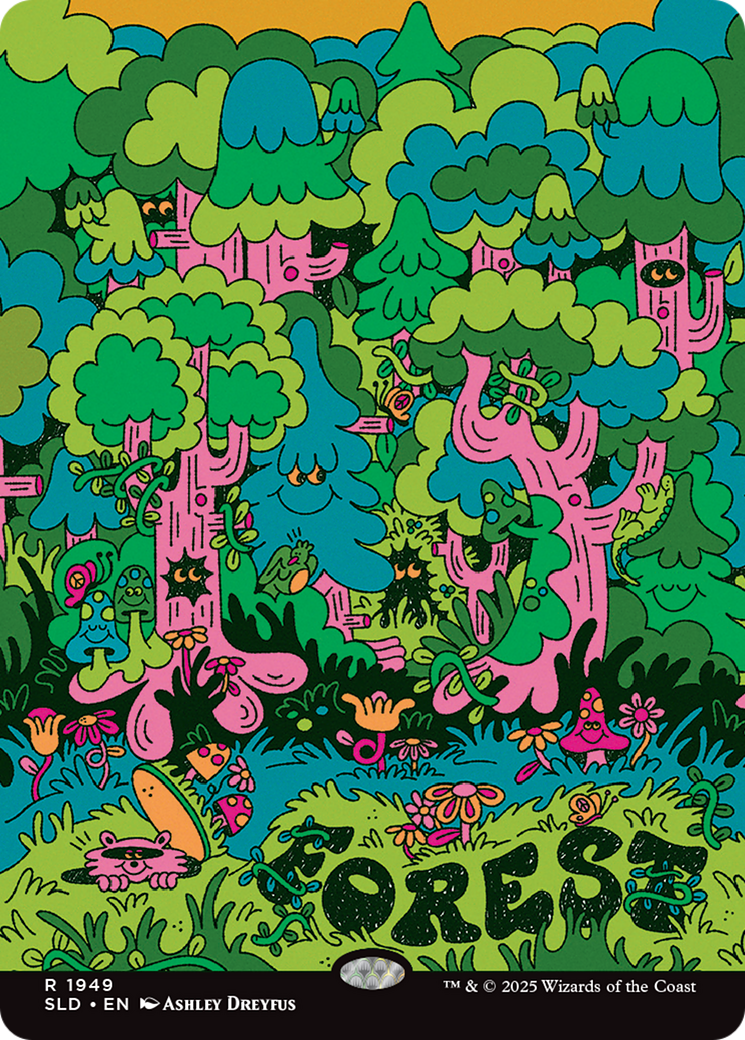 Forest (1949) (Rainbow Foil) [Secret Lair Drop Series] | Total Play