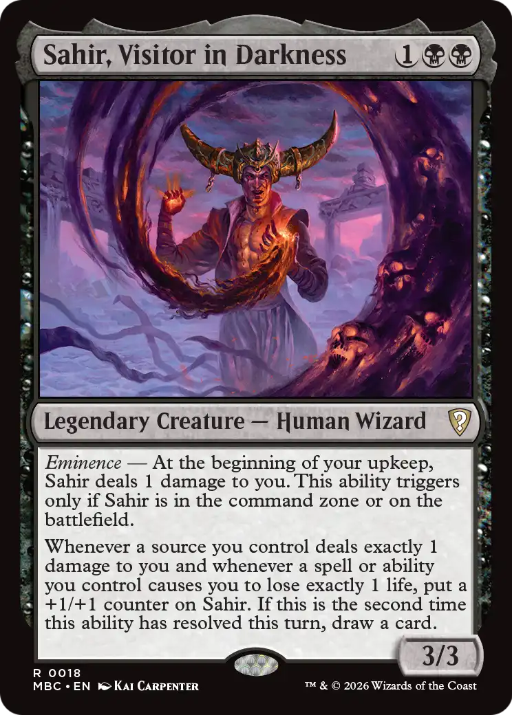 Sahir, Visitor in Darkness [Mystery Booster: Commander Edition] | Total Play