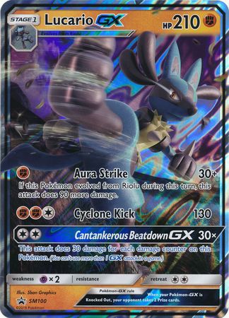 Lucario GX (SM100) (Jumbo Card) [Sun & Moon: Black Star Promos] | Total Play