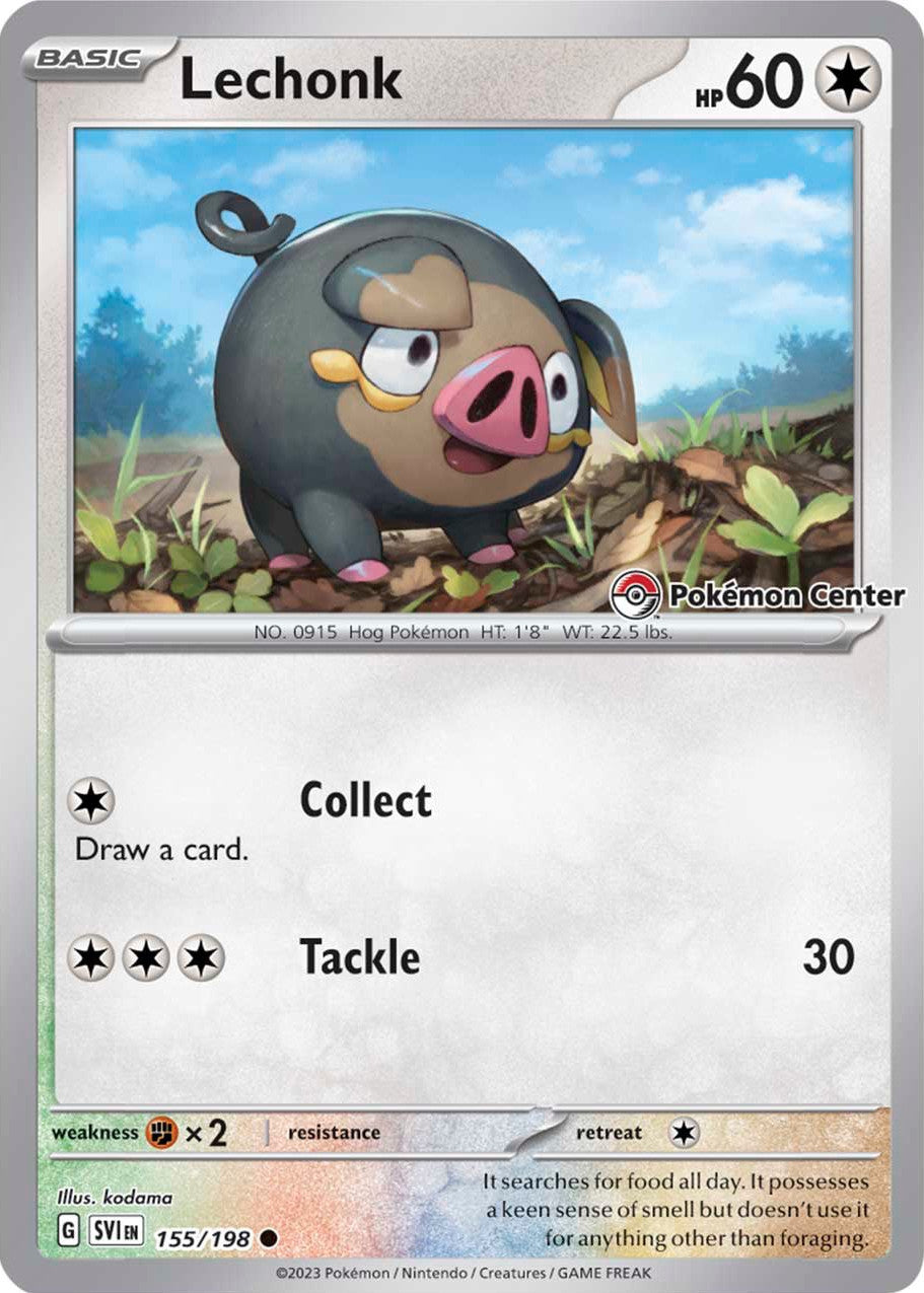 Lechonk (155/198) (Pokemon Center Exclusive) [Scarlet & Violet: Base Set] | Total Play