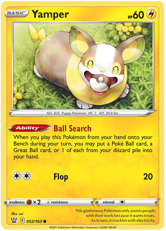 Yamper (052/163) [Sword & Shield: Battle Styles] | Total Play