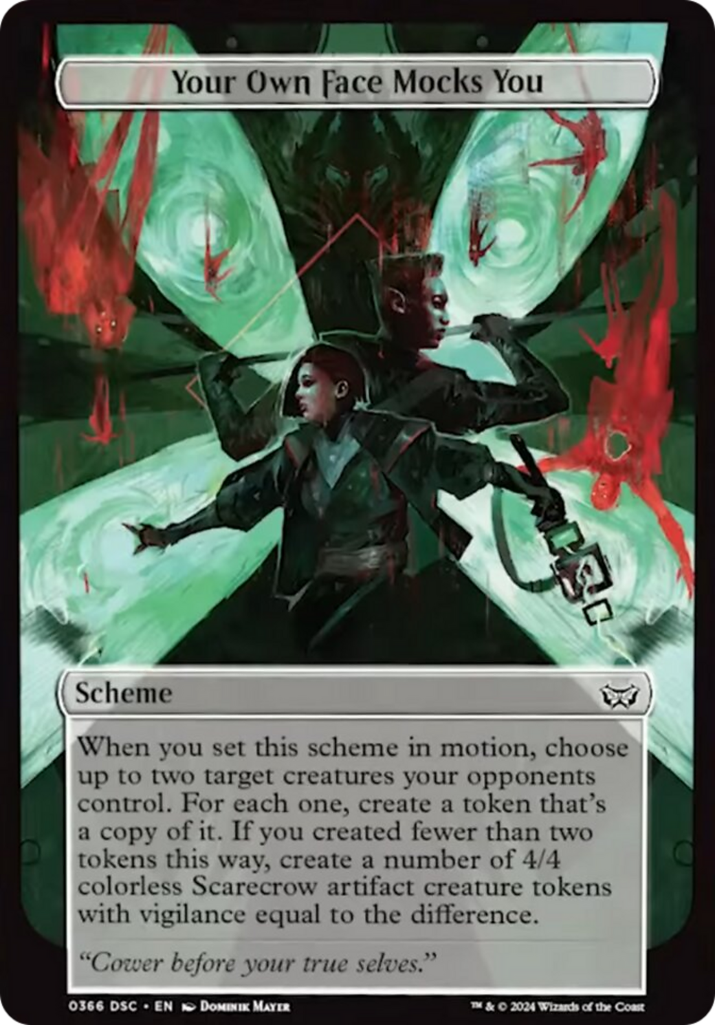 Your Own Face Mocks You (Full Art) [Duskmourn: Archenemy] | Total Play