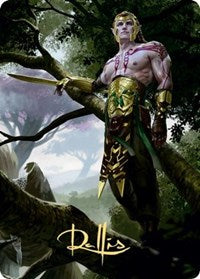 Tyvar Kell Art Card (Gold-Stamped Signature) [Kaldheim Art Series] | Total Play