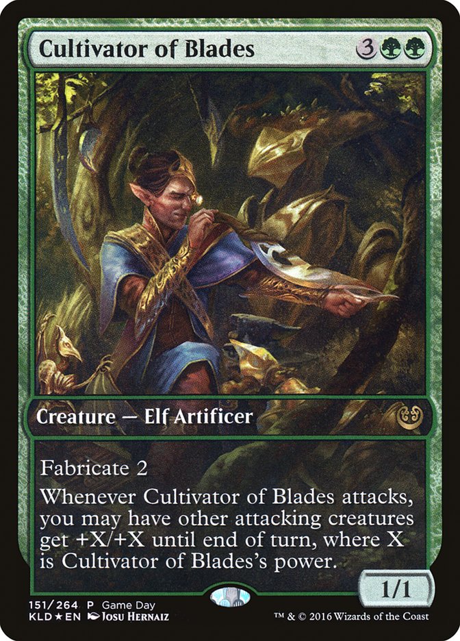 Cultivator of Blades (Game Day) (Full Art) [Kaladesh Promos] | Total Play