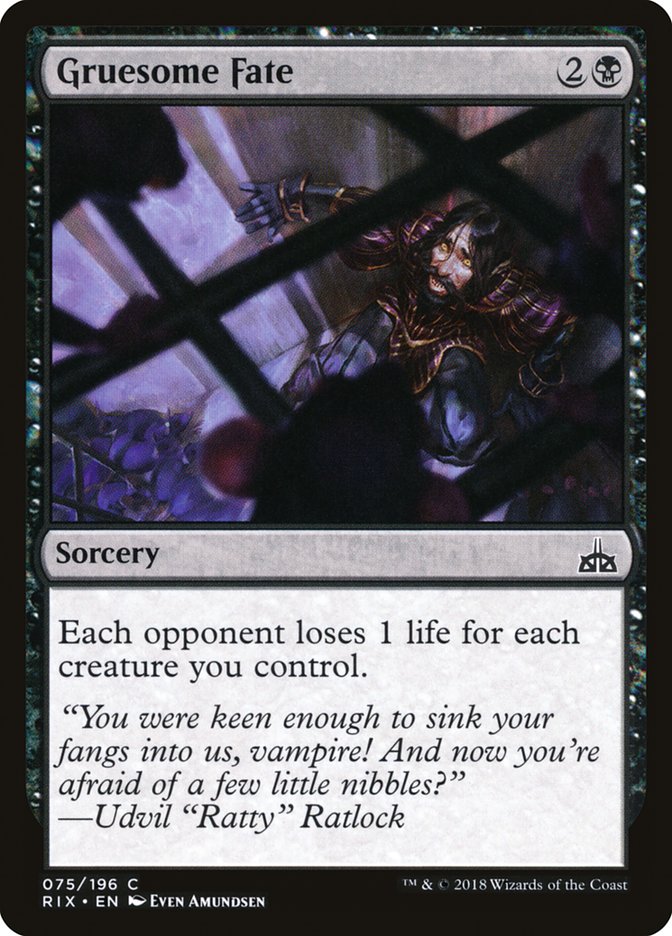 Gruesome Fate [Rivals of Ixalan] | Total Play