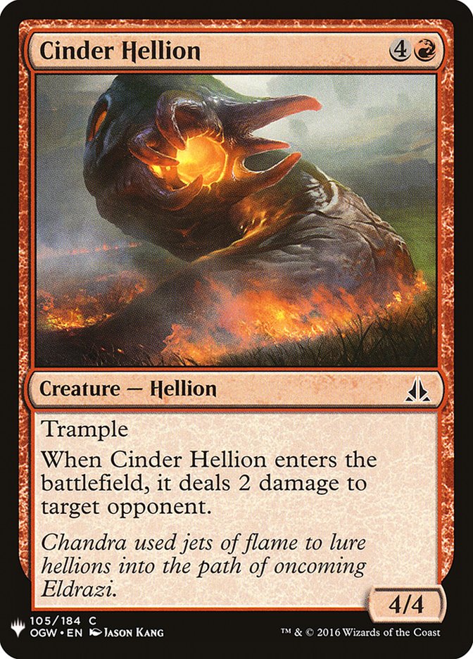 Cinder Hellion [Mystery Booster] | Total Play