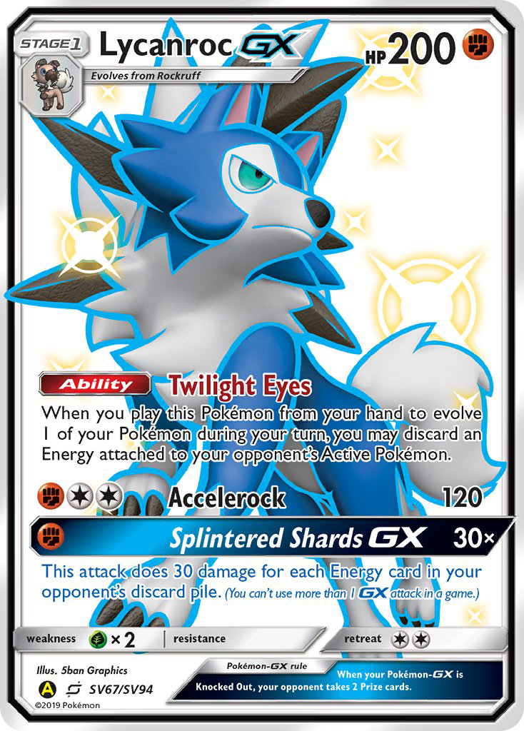 Lycanroc GX (SV67/SV94) [Sun & Moon: Hidden Fates - Shiny Vault] | Total Play