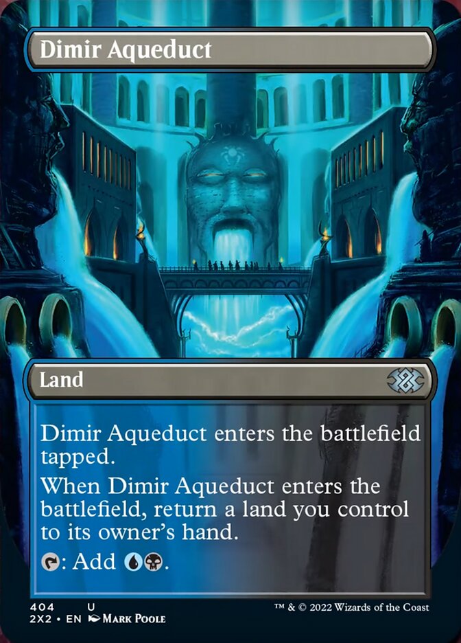 Dimir Aqueduct (Borderless Alternate Art) [Double Masters 2022] | Total Play