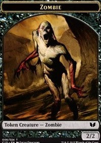 Zombie // Elephant Double-Sided Token [Commander 2015 Tokens] | Total Play