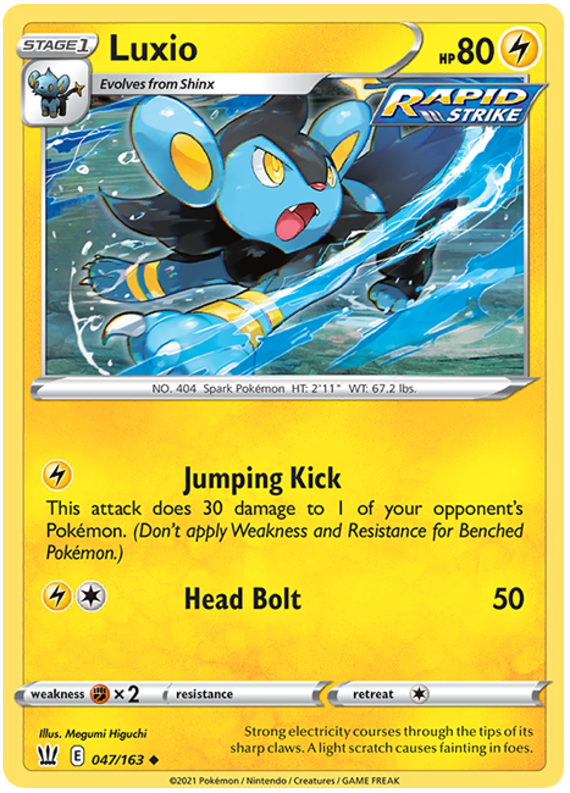 Luxio (047/163) [Sword & Shield: Battle Styles] | Total Play