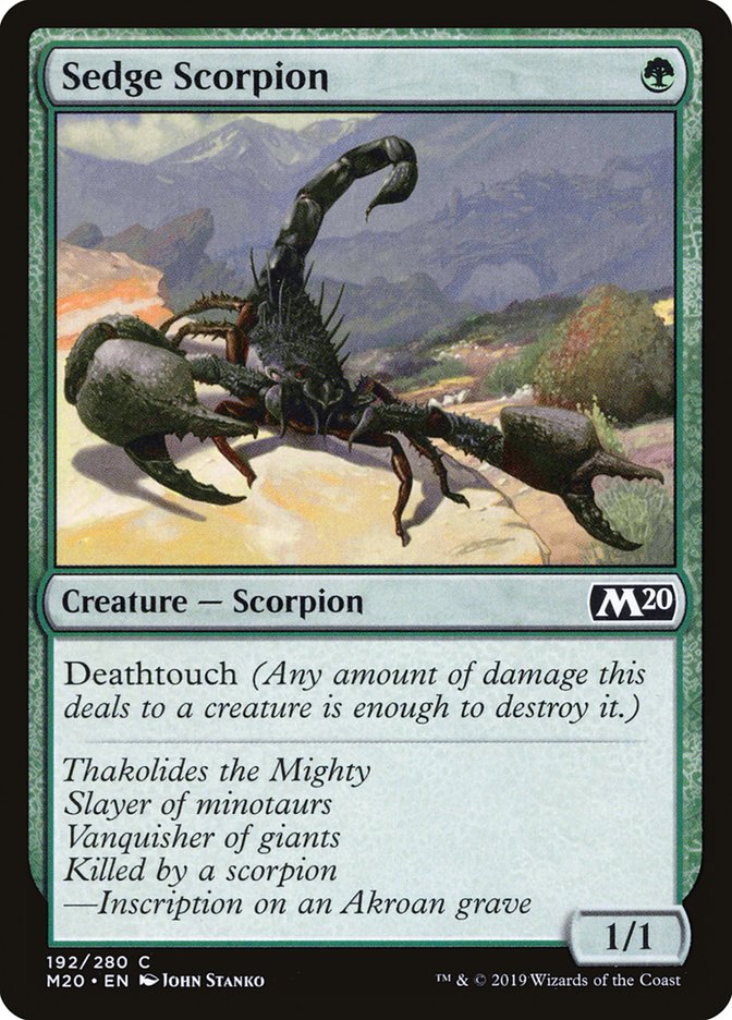 Sedge Scorpion [Core Set 2020] | Total Play
