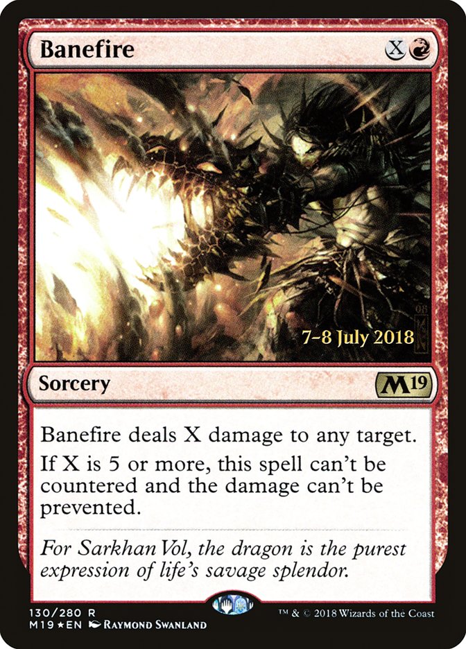Banefire [Core Set 2019 Prerelease Promos] | Total Play