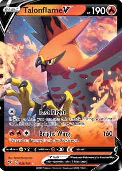 Talonflame V (029/185) [Sword & Shield: Vivid Voltage] | Total Play