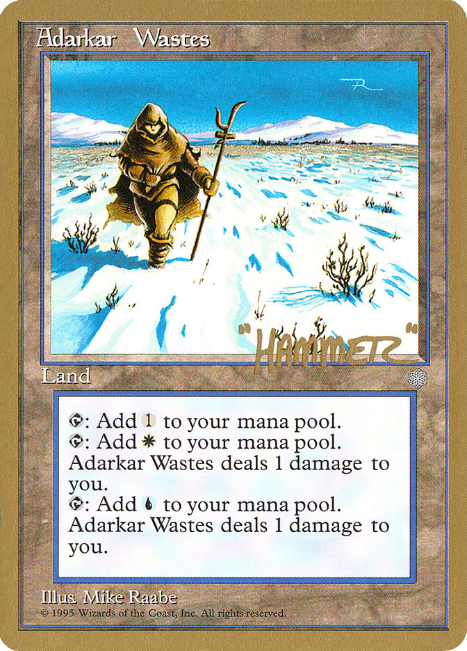 Adarkar Wastes (Shawn "Hammer" Regnier) [Pro Tour Collector Set] | Total Play