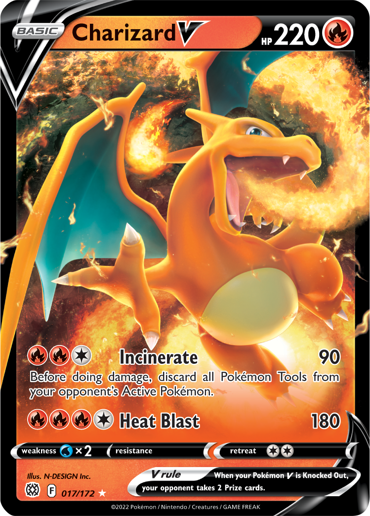 Charizard V (017/172) [Sword & Shield: Brilliant Stars] | Total Play