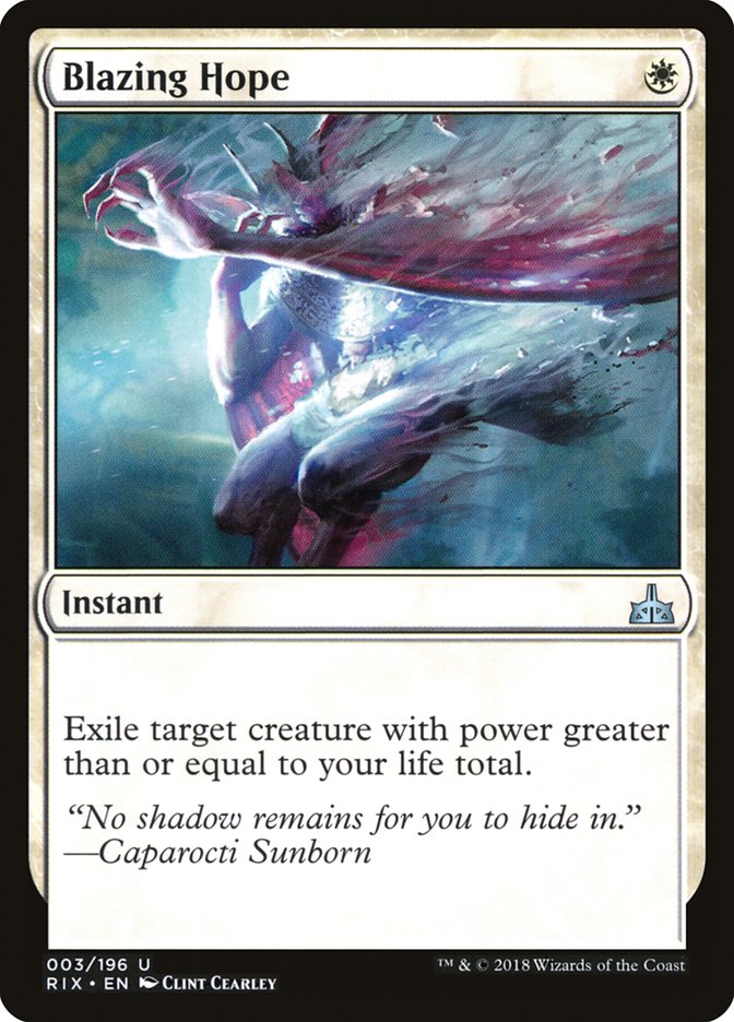 Blazing Hope [Rivals of Ixalan] | Total Play