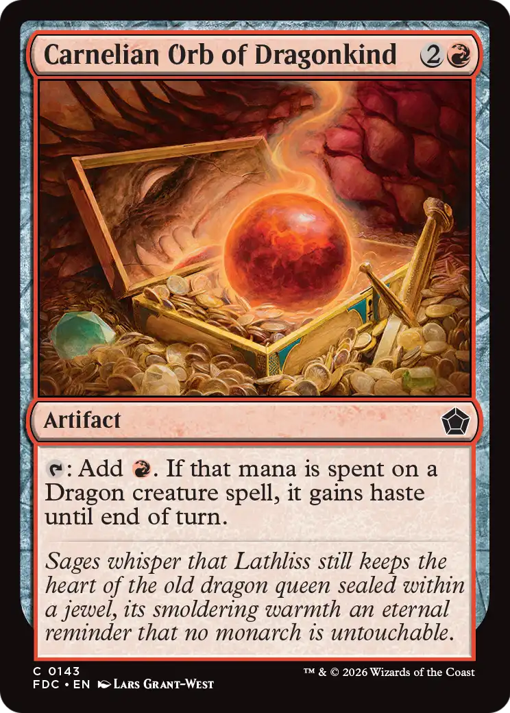 Carnelian Orb of Dragonkind [Foundations Commander] | Total Play