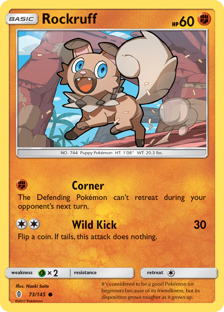 Rockruff (73/145) [Sun & Moon: Guardians Rising] | Total Play