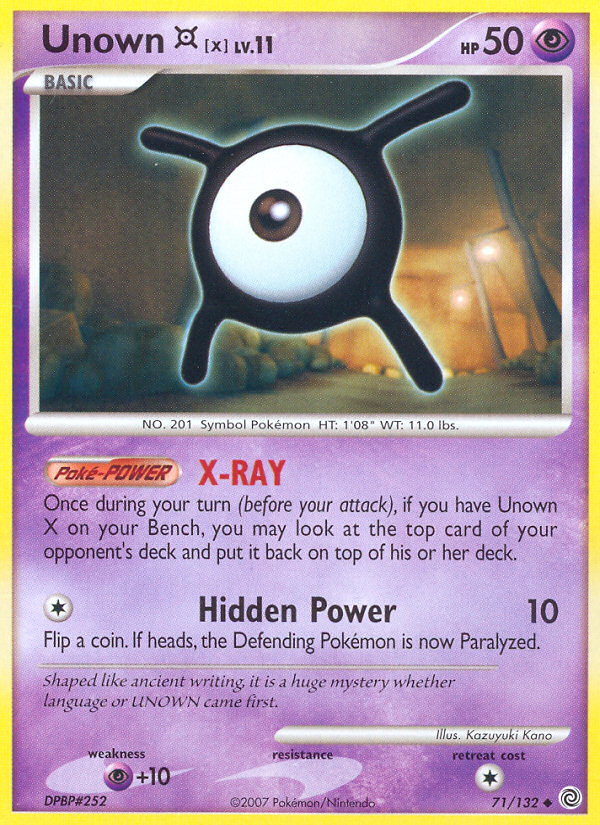 Unown X (71/132) [Diamond & Pearl: Secret Wonders] | Total Play
