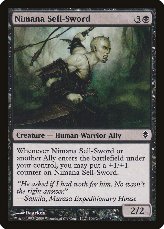 Nimana Sell-Sword [Zendikar] | Total Play