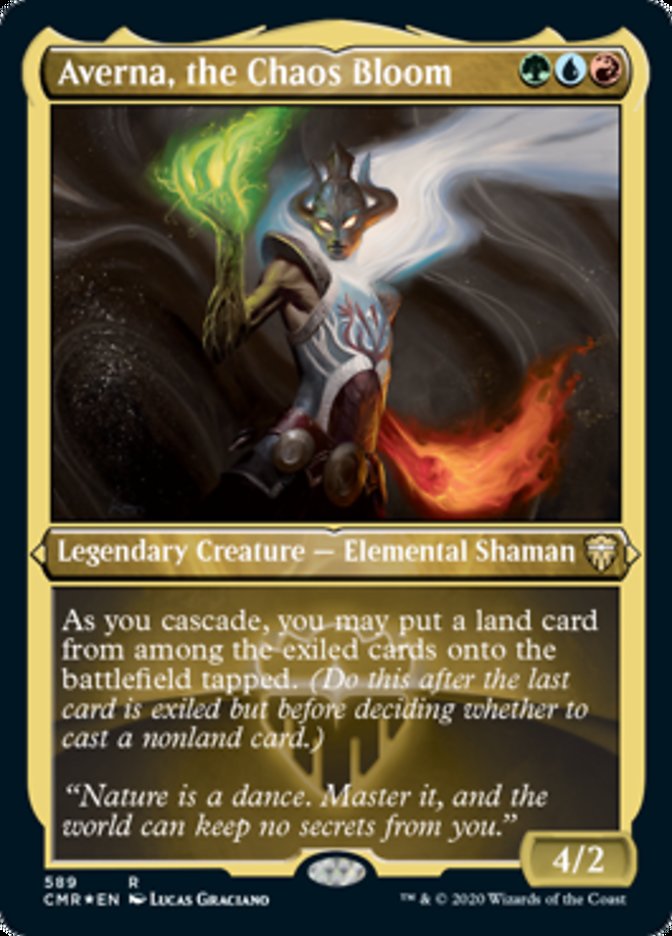 Averna, the Chaos Bloom (Etched) [Commander Legends] | Total Play