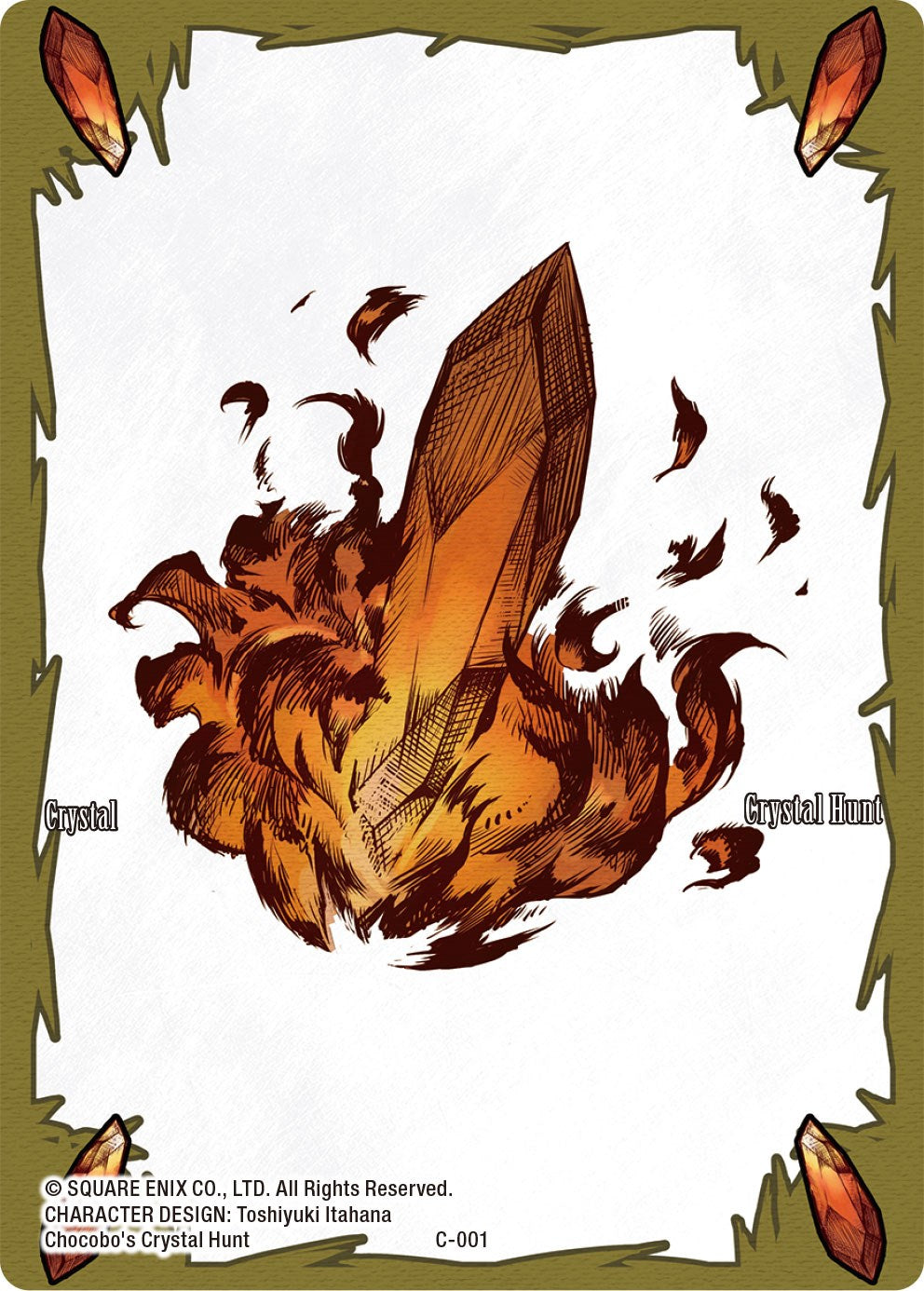 Crystal Token (Fire) [Crystal Dominion] | Total Play