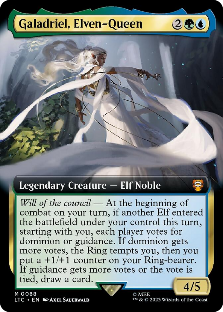 Galadriel, Elven-Queen (Extended Art) [The Lord of the Rings: Tales of Middle-Earth Commander] | Total Play