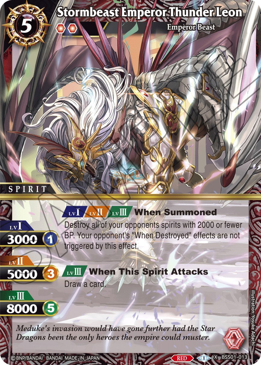Stormbeast Emperor Thunder Leon (BSS01-013) [Dawn of History] | Total Play