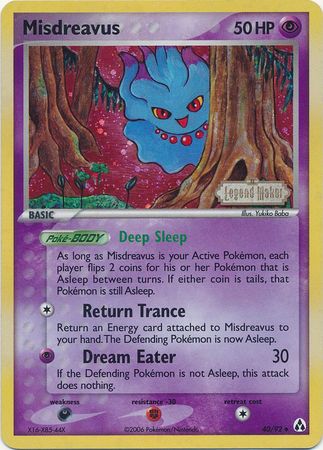 Misdreavus (40/92) (Stamped) [EX: Legend Maker] | Total Play