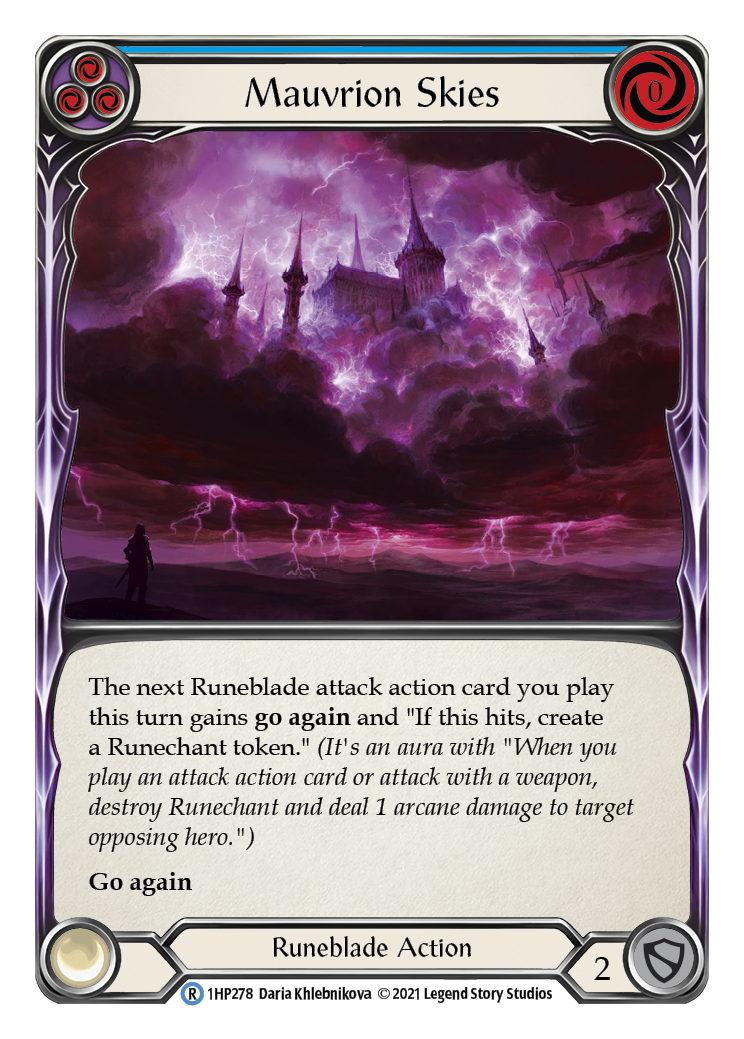 Mauvrion Skies (Blue) [1HP278] (History Pack 1) | Total Play